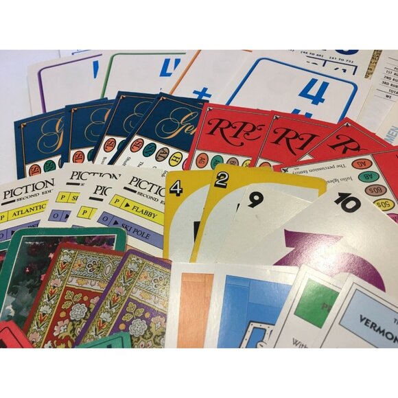 Assorted Game Card Pieces Crafts Junk Journal Ephemera Lot 72 Pcs mq - Picture 5 of 7